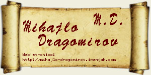 Mihajlo Dragomirov vizit kartica